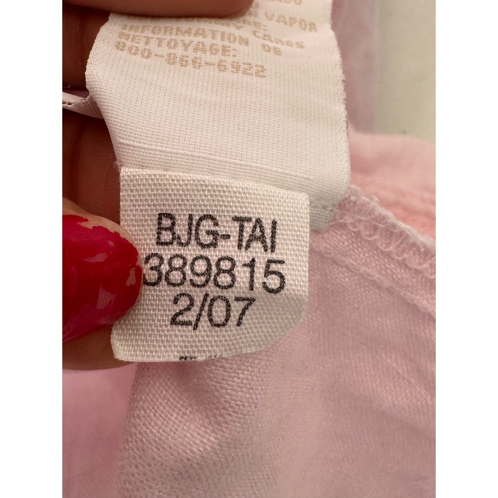 Tommy Hilfiger Pink 100% Linen Button Down Shirt Long Sleeve BJG-TAI L/G - Picture 5 of 7